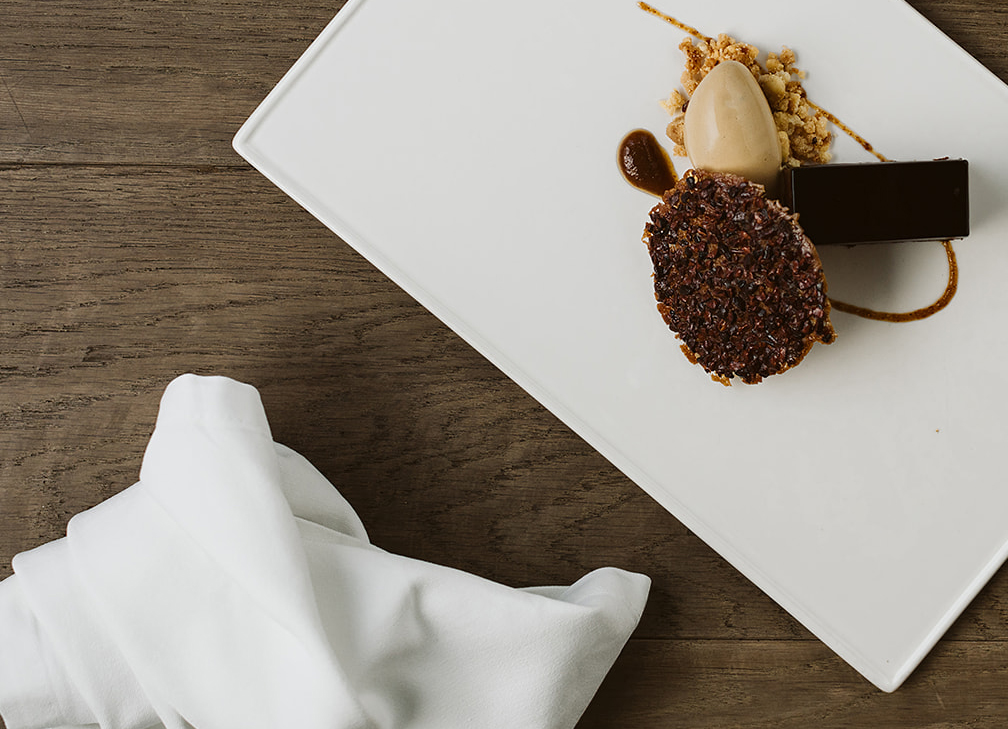 Plato gastronomico del restaurante La Biblioteca